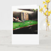 挨拶状- "ビリヤード室"のBurghの島 カード (黄色い花)