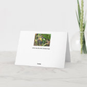 挨拶状、ブドウが付いているブランク、 カード (裏面)