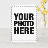 挨拶状-ポートレート カード (黄色い花)