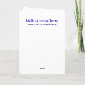 挨拶状-メリークリスマスのジンジャーブレッド シーズンカード (裏面)