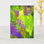 挨拶状-中ブランク カード (黄色い花)