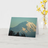 挨拶状: 冬レーニア山 カード (黄色い花)