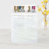 挨拶状-同調のグループ カード (黄色い花)