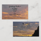 挨拶状 + 名刺 (正面/裏面)