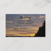 挨拶状 + 名刺 (裏面)