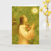 挨拶状: 天使のパン カード (黄色い花)