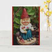 挨拶状-女性庭の格言 カード (黄色い花)