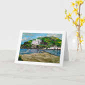 挨拶状- "島への歓迎" カード (黄色い花)