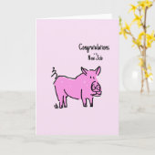 挨拶状-新しい仕事のお祝い カード (黄色い花)