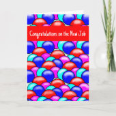 挨拶状 – 新しい仕事をおめでとう カード (正面)