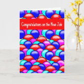 挨拶状 – 新しい仕事をおめでとう カード (黄色い花)