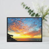 挨拶状、日没、Makuaの小屋、Makena、マウイ カード (スタンド正面)