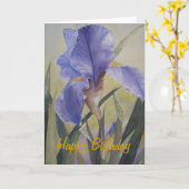 挨拶状-春のラプソディ、ハッピーバースデー カード (黄色い花)