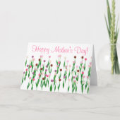 挨拶状-母の日-大変なチューリップ カード (正面)
