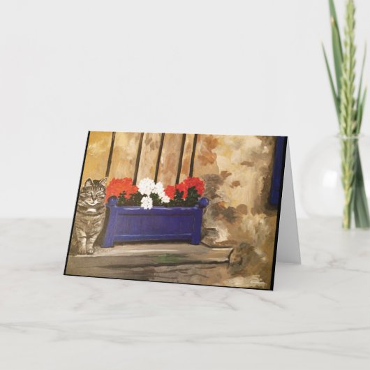 挨拶状(猫) カード (正面)