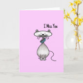 挨拶状-私は恋しく思います カード (黄色い花)