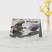 挨拶状 – 謝罪 カード (黄色い花)