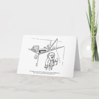 挨拶状-魚釣りの漫画-熱望した鋳造物 カード