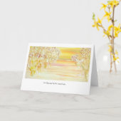 挨拶状: Arciemme著"新しい始め" カード (黄色い花)