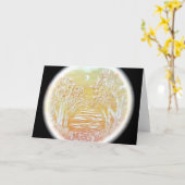 挨拶状- Arciemme著"真夏密造酒"の カード (黄色い花)