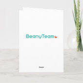 挨拶状: BeanyTeam™ -猫及びマウス及び犬 シーズンカード (裏面)