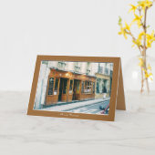 挨拶状"Bonjour! " カード (黄色い花)