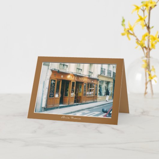 挨拶状"Bonjour! " カード (黄色い花)