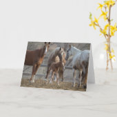 挨拶状:Galloping to Freedomグリーティングカード カード (黄色い花)
