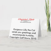 挨拶状: Lilly カード (裏面)