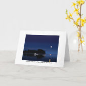 挨拶状- Moonrise、調理師の入江 カード (黄色い花)