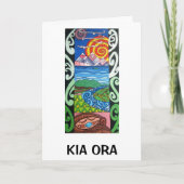 挨拶状- NZ- Kiaora - Arohanui カード (正面)
