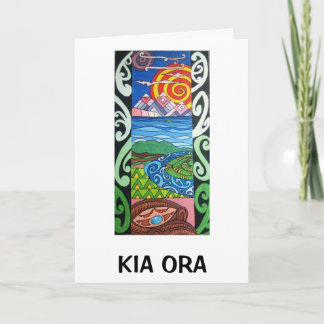 挨拶状- NZ- Kiaora - Arohanui カード