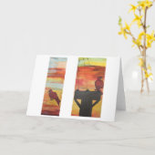 挨拶状- Rofus帝国 カード (黄色い花)