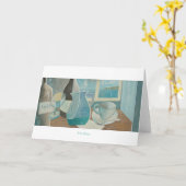 挨拶状: Vin Blanc。 St Ivesシリーズ カード (黄色い花)