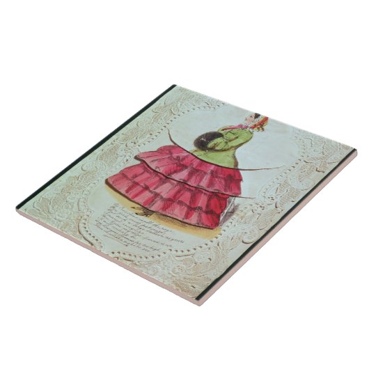 挨拶状(w/c紙で) タイル (側面)