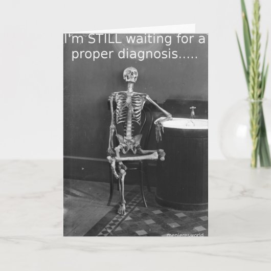 挨拶状MENIEREの診断 カード (正面)