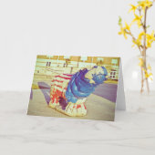 挨拶 カード (黄色い花)