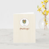 挨拶 カード (黄色い花)