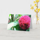 挨拶 カード (黄色い花)