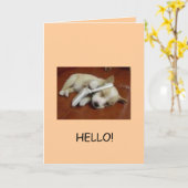 挨拶! カード (黄色い花)