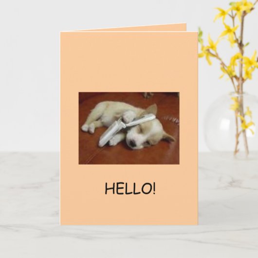 挨拶! カード (黄色い花)