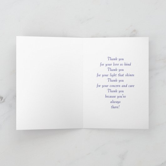 挨拶 サンキューカード (内部)