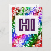 挨拶 ポストカード (正面/裏面)