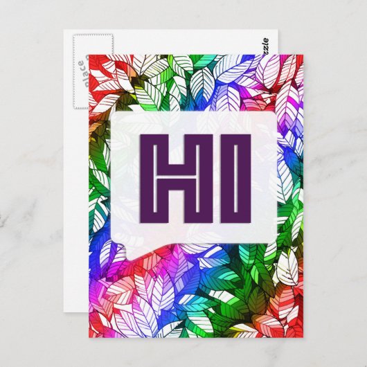 挨拶 ポストカード (正面/裏面)