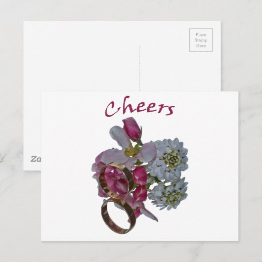 挨拶 – 応援 ポストカード (正面/裏面)