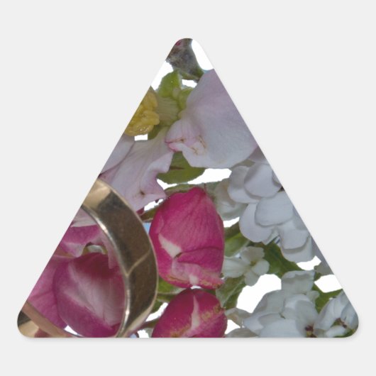 挨拶 – 応援 三角形シール (正面)