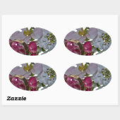 挨拶 – 応援 楕円形シール (シート)