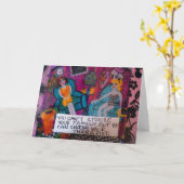 挨拶CARD-YOUはあなたの家族あなたを選ぶことができません カード (黄色い花)