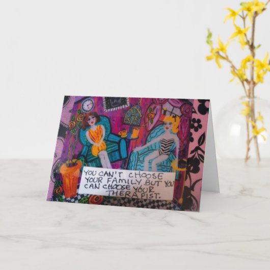 挨拶CARD-YOUはあなたの家族あなたを選ぶことができません カード (黄色い花)