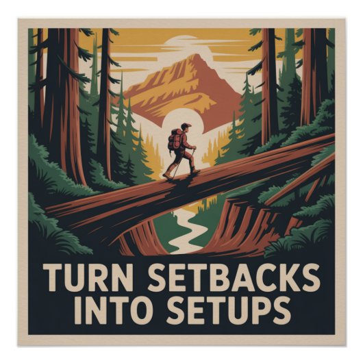 挫折を成功への架け橋に ポスター (正面)
